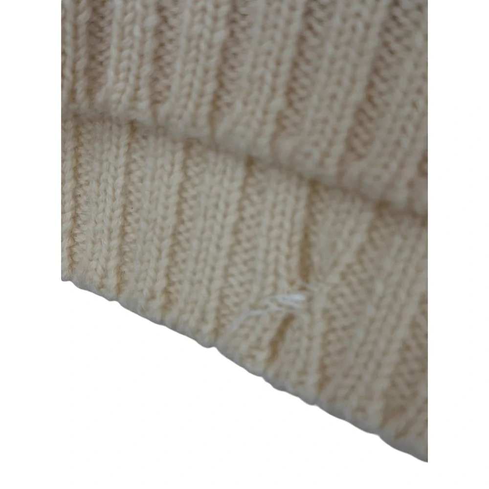 Kipling for The Nassau Shop Tennis Sweater VTG Mens SZ XXL Cream Wool Cable Knit